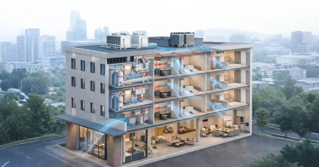 გათბობა-გაგრილება სასტუმროსთვის